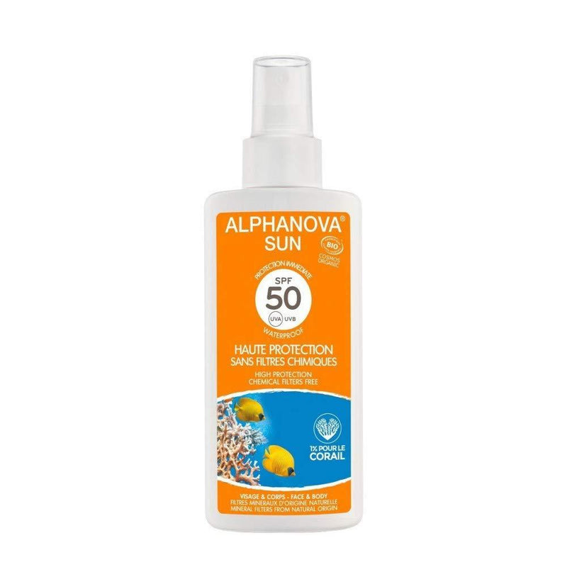 Alphanova Sun, Organic Sunscreen With SPF 50, For Face and Body Immediate Protection, Waterproof, 125ml - NewNest Australia