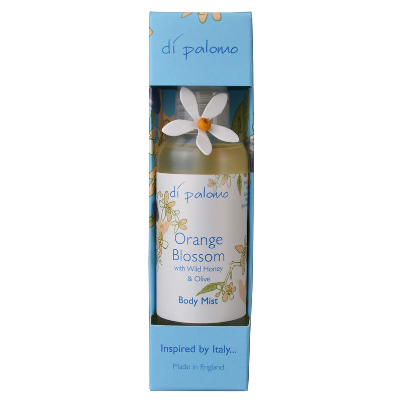 Di Palomo Body Mist 100ml Bottle in our Signature Orange Blossom with Honey Fragrance. Designed to moisturise the body and leave your feeling skin soft and smooth. Orange Blossom with Wild Honey & Olive - NewNest Australia