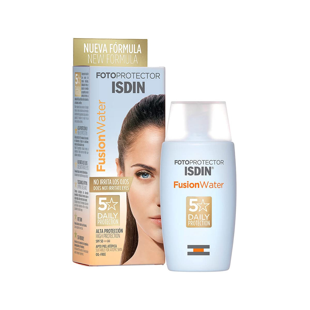 ISDIN Fusion Water SPF 50 50ml | Daily facial sun cream | Ultra-light texture - NewNest Australia