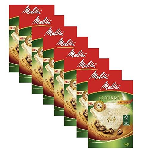8 Boxes of Melitta Size 1x4 Gourmet Intense Coffee Filters, Pack of 80 - NewNest Australia