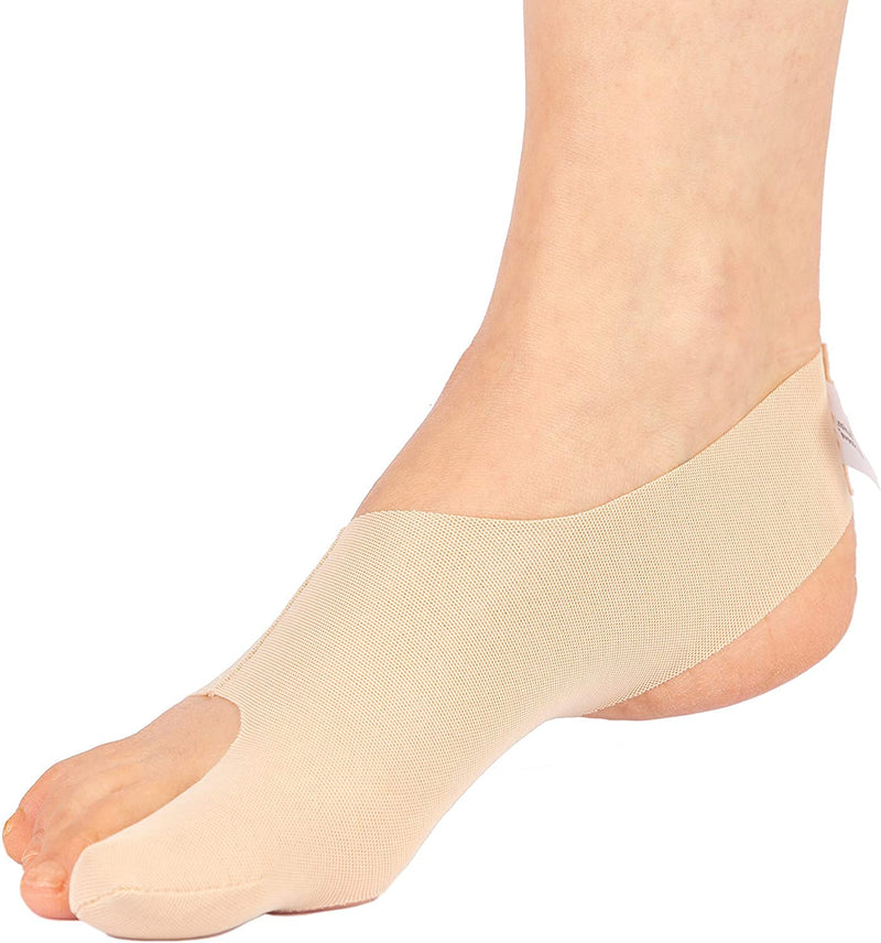 GH Bunion Sleeve | Ultra-Thin Bunion Corrector & Toe Straightener Bandage | Ideal for Sports & Active Wear | Orthopaedic Stretch-Fit Hallux Valgus Support Bandage Right Medium: UK 6 - 8.5 Beige - NewNest Australia