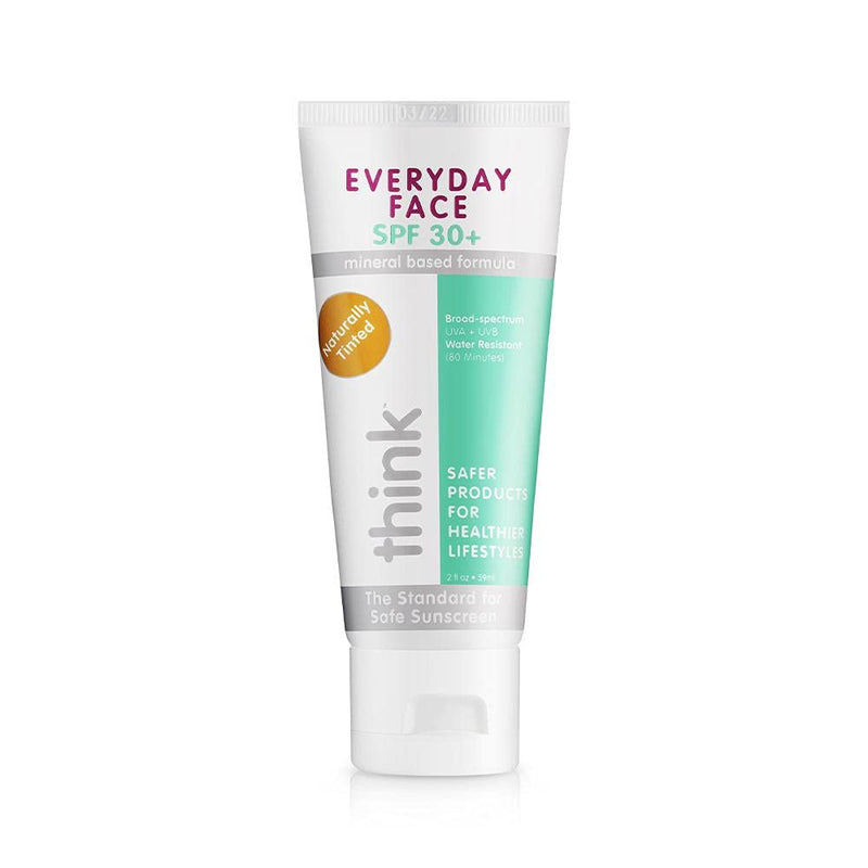 Thinksport Everyday Face Sunscreen, Naturally Tinted, Currant, 2 Ounce - NewNest Australia