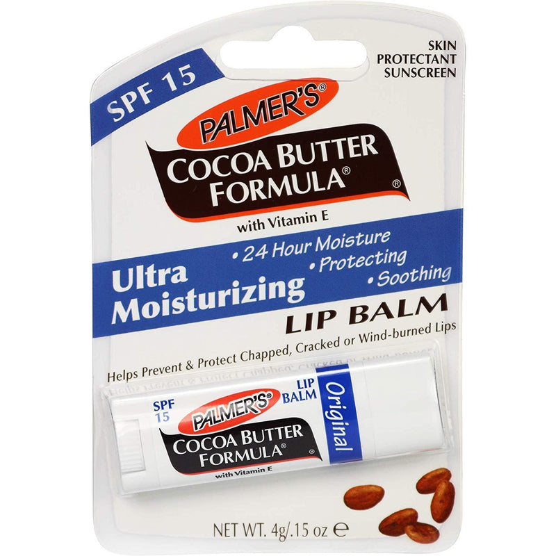 4x Palmers Cocoa Butter Formula LIP BALM SPF15 Moisturising Chapped Cracked 4g - NewNest Australia