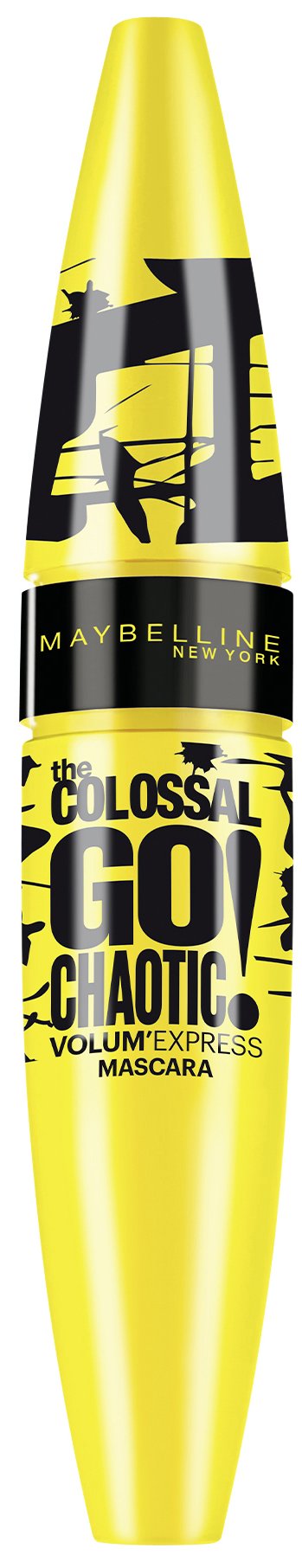 Maybelline Volum' Express The Colossal Go Chaotic! mascara in black, black mascara for colossal lash volume, perfect imperfect look thanks to the special chaos tip, 9.5 ml - NewNest Australia