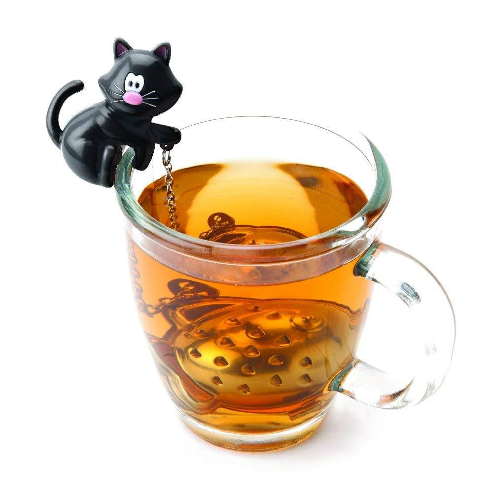 Joie 10044 Tea Infuser Miau, Stainless Steel, Multicolour, 5.1 x 2.5 x 2.5 cm - NewNest Australia