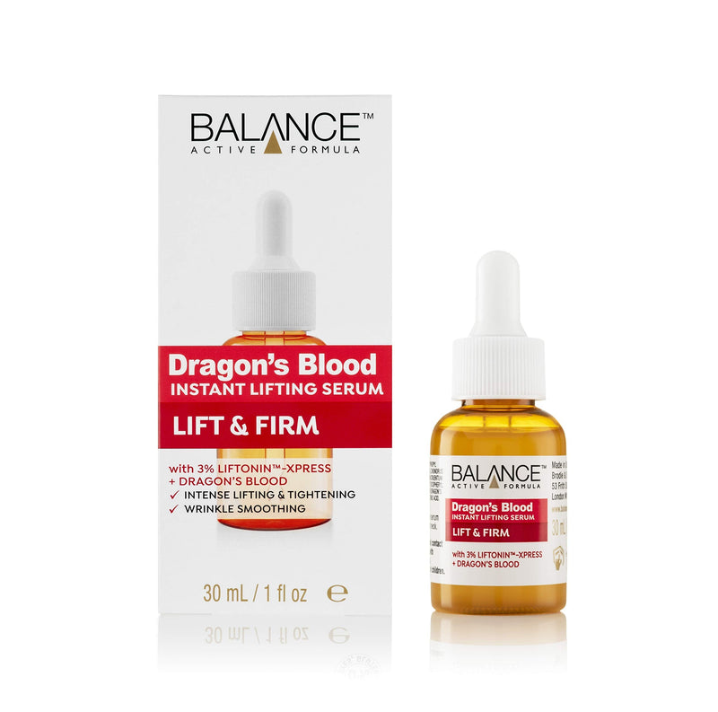 Balance Active Formula Dragon's Blood Instant Lifting Serum (30 ml) - Lightweight & Non-Greasy Serum for Firmer Looking Skin and Reducing the Appearance of Wrinkles - NewNest Australia