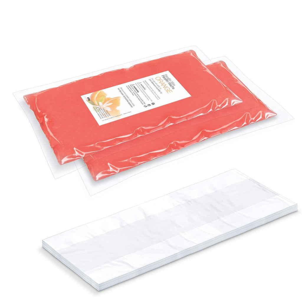 Beurer Wax Set for MP70 Paraffin Bath | 2 x 450g Paraffin Wax | 30 Plastic Bath Liners | Delicious Orange-Scented Wax | for Supple Skin on Your Hands, feet and Elbows Replacement Set - NewNest Australia