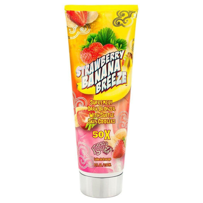 Fiesta Sun Strawberry Banana Breeze Bronzer with Subtle Skin Cooler, Dark 236ml 236 ml (Pack of 1) - NewNest Australia