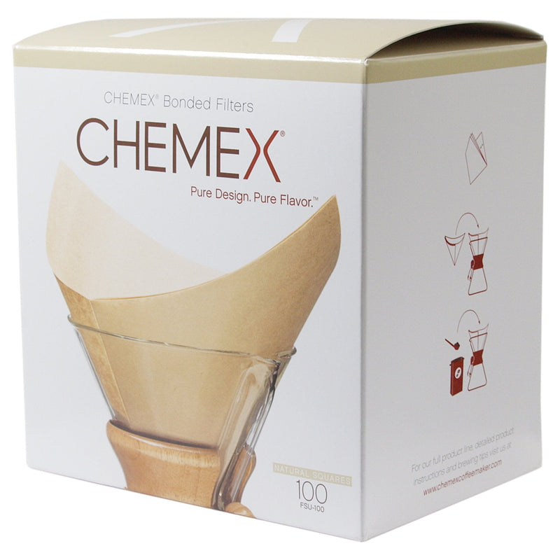 Chemex Natural Coffee Filters, Square, 100ct - Exclusive Packaging - NewNest Australia