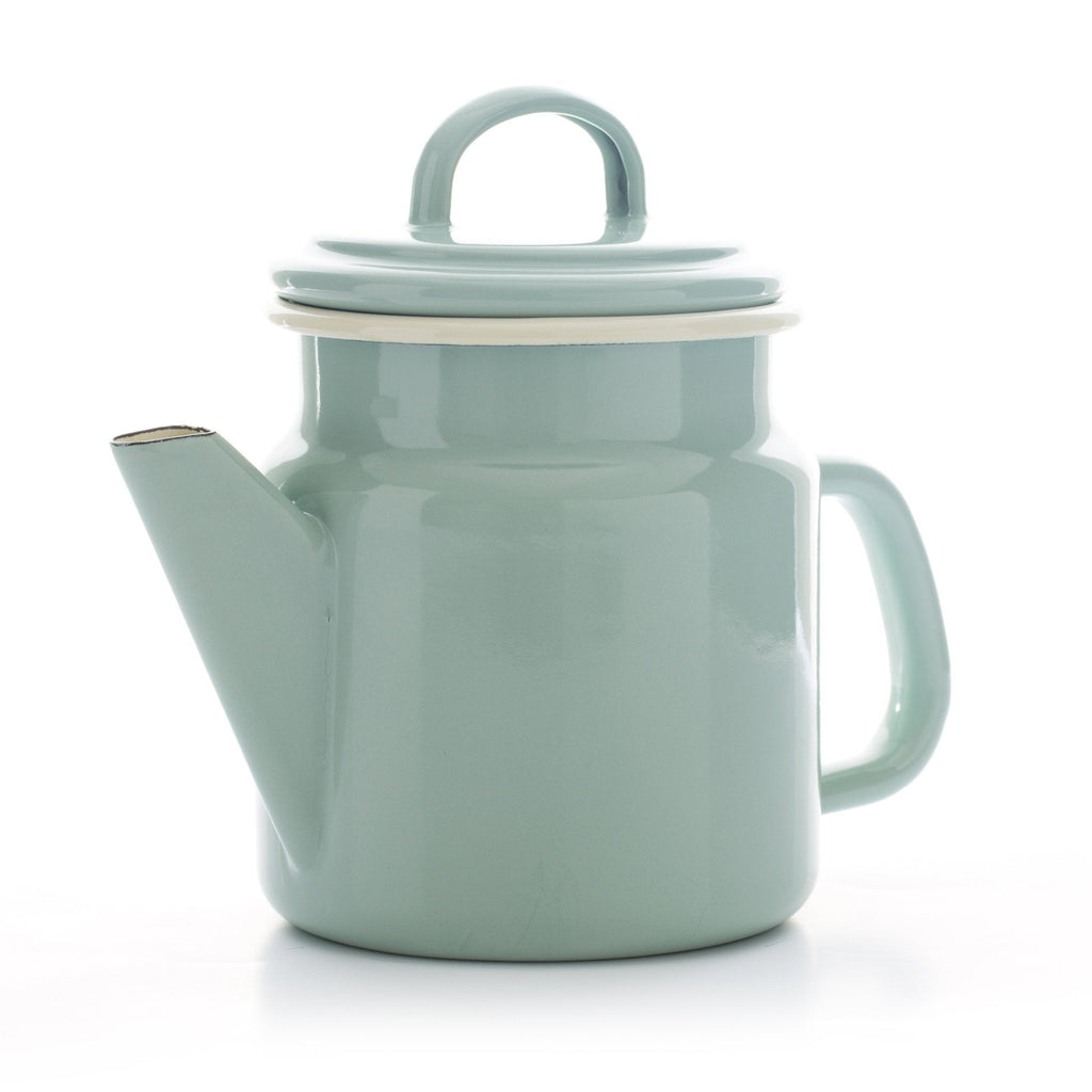 Dexam 17819211 Vintage Home Small Coffeepot 1.2L Sage, Enamelled, 1.2 liters - NewNest Australia