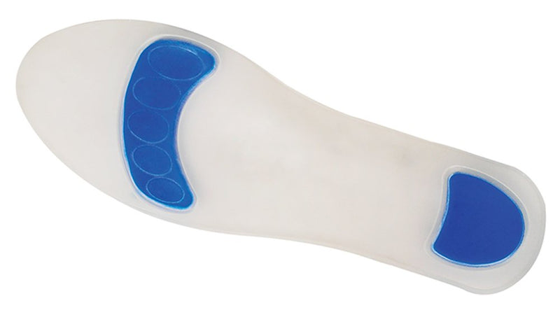 Pair of Cut to Size Medial Grade Silicone Insoles. Pressure Relief & Shock Absorption for Heel Pad, Heel Spur & Ball of Foot Pain. Cushioning and Pain Relief for Sore Swollen Feet. Arch Support. Blue UK Size 3-5 - NewNest Australia