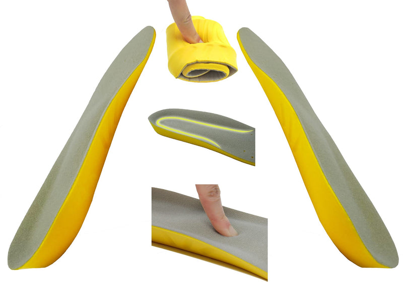 Happystep Plantar Fasciitis Orthotics PU Memory Foam Shoe Insoles Comfortable Shoe Inserts, Cushioned Arch Support, Heel Cushioning, Shock Absorption and Foot Pain Relief (UK Size 8-11) UK 8-11 - NewNest Australia