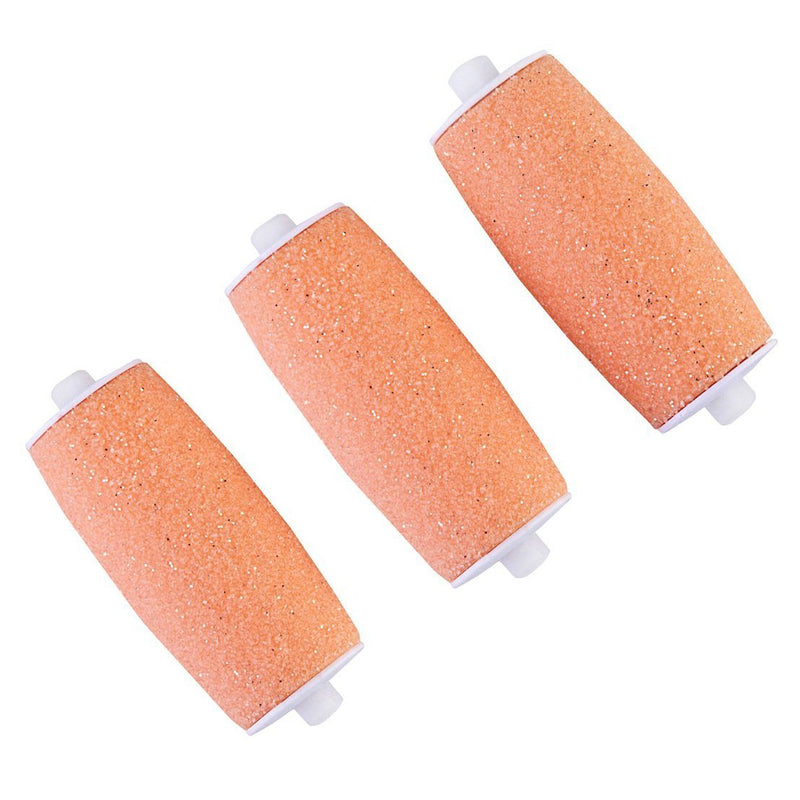 Refill Rollers by Own Harmony for Electric Callus Remover CR900 - Foot Care for Healthy Feet - Best Pedicure File Tools - Refills 3 Pack Regular Coarse Replacement Roller (Peach) Peach - Regular - NewNest Australia