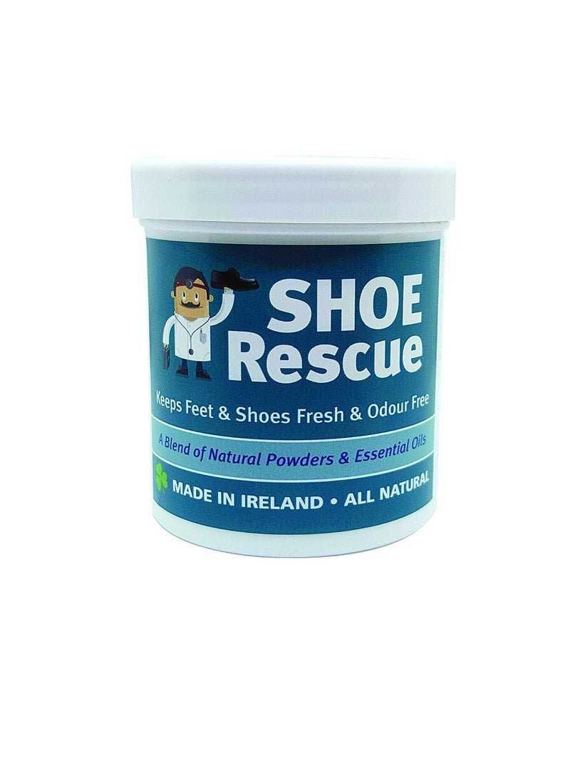 Shoe and foot powder 100g - Foot odour remover and eliminator - Developed by a registered podiatrist Shoe Rescue is a completely natural deodorant remedy to eliminate smelly shoes and feet - Contains beautiful essential oils Tea Tree Lavender and Peppe... - NewNest Australia