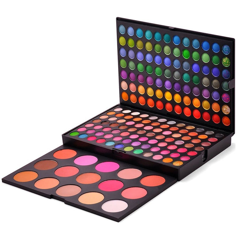 FantasyDay® Professional 183 Colours Eyeshadow Palette Makeup Contouring Kit Combination with 15 Blusher and Face Powder - Ideal for Professional and Daily Use - NewNest Australia