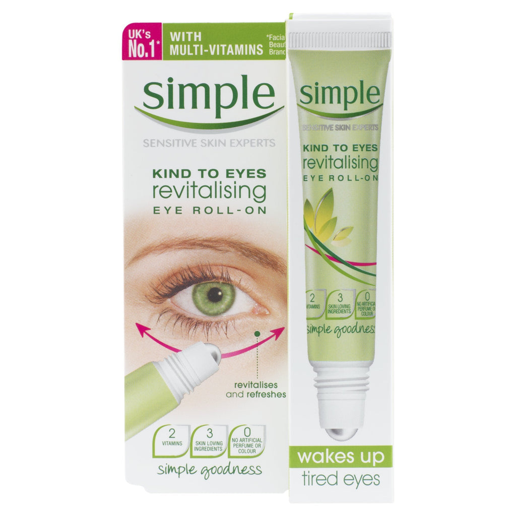 Simple Kind to Eyes Revitalising Eye Roll On, 15 ml - NewNest Australia