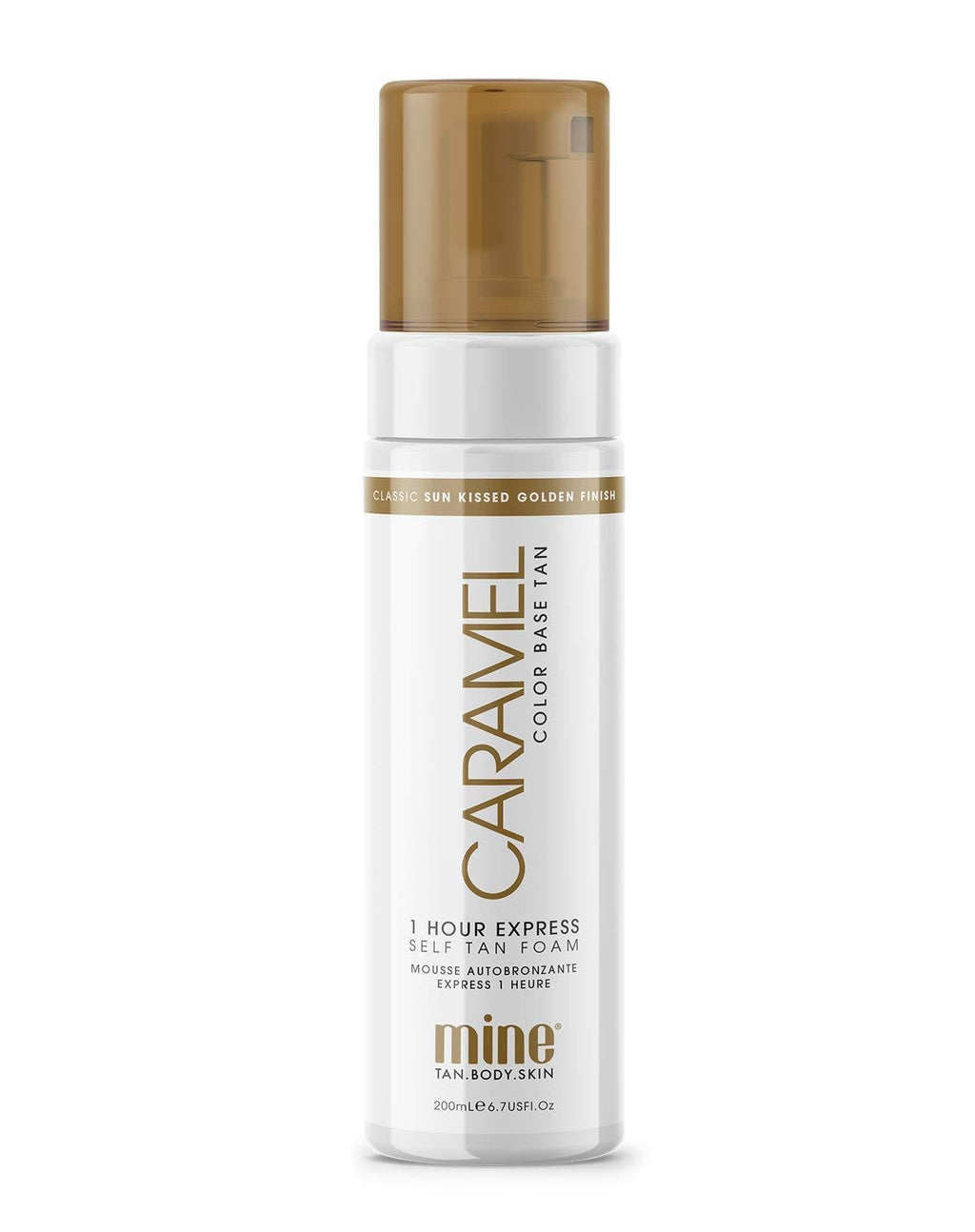 MINETAN BODY.SKIN Caramel Self Tan Foam - Self Tanning Mousse for A Sunkissed, Golden Skin Finish, 1 Hour Express Tan, Vegan, 200ml - NewNest Australia