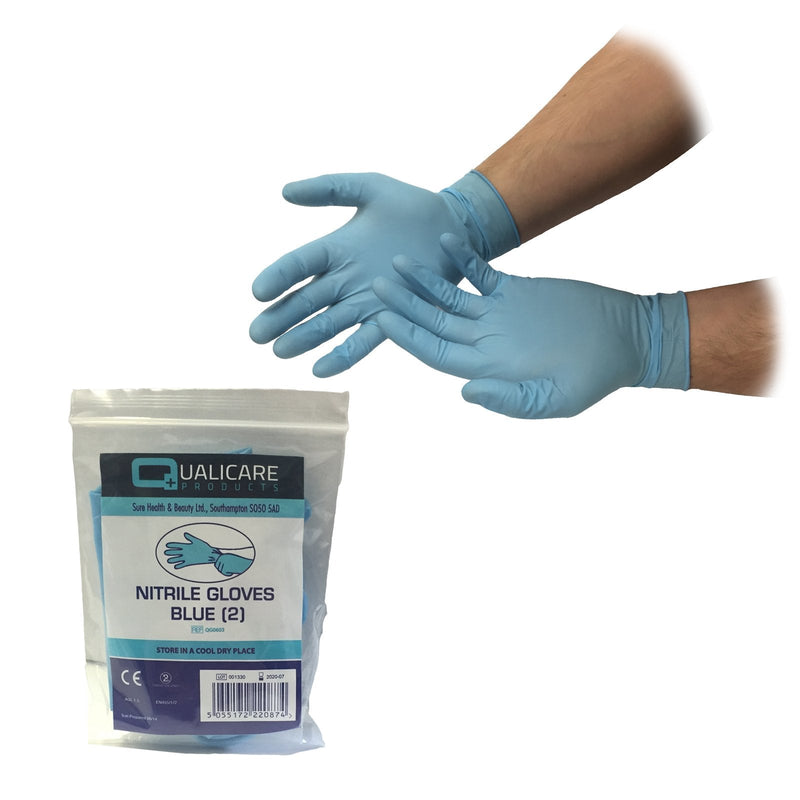 5 PAIRS ONE SIZE BLUE OPAQUE NITRILE PREMIUM DISPOSABLE NON-STERILE MEDICAL FIRST AID POWDER LATEX FREE DURABLE PROTECTIVE MULTIPURPOSE LAB TATTOO VET DENTIST MECHANIC MEDIC INDIVIDUALLY PACKED PAIRS OF GLOVES - NewNest Australia