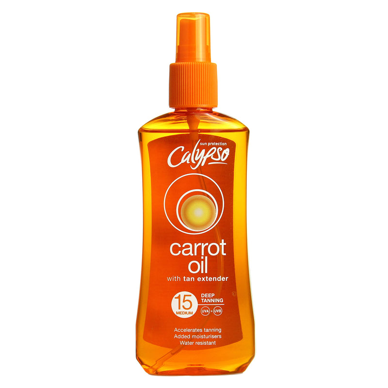 Calypso SPF15 Carrot Oil with Tan Extender, 200 ml SPF 15 - NewNest Australia