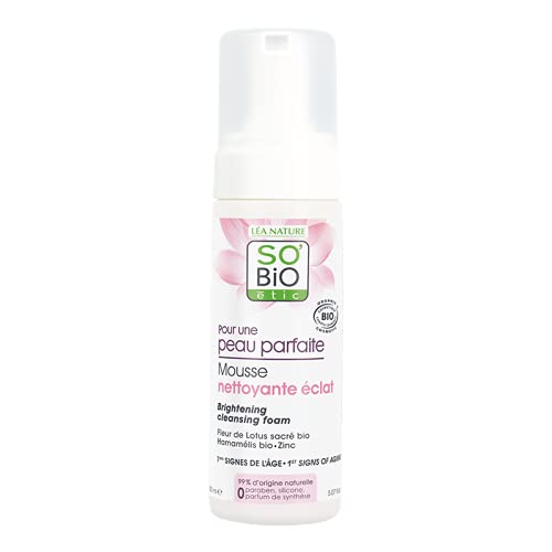 SO'BiO étic Cosmebio Peau Parfaite Brightening Cleansing Foam, 150 ml - NewNest Australia