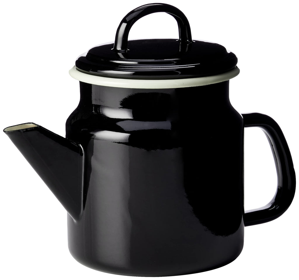 Dexam 17819260 Vintage Home Small Coffeepot 1.2L Black, Enamelled, 1.2 liters - NewNest Australia