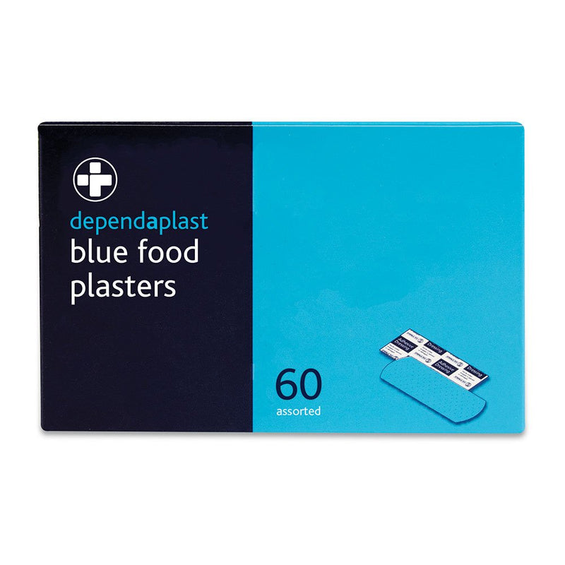 Dependaplast Wash Proof Blue Plasters. First Aid Kits Refill, Sterile, Low-Allergy Adhesive, Reliance Medical BS8599-1 Storage Dispenser Box In A Pack Of 5 Contains 300 Blue Plasters Medium - NewNest Australia
