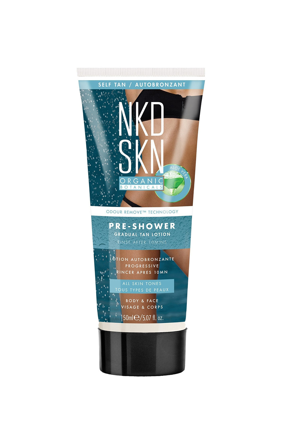 Organic Rapid Self Tanning Lotion - NKD SKN Pre Shower Gradual Tan Organic Tanning Lotion - Natural and Vegan Self Tan 150ml - NewNest Australia