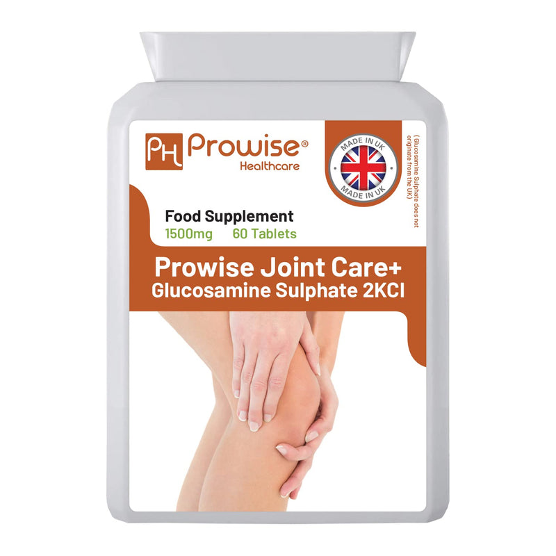 Glucosamine Sulphate 2KCL I Glucosamine 1500mg 60 Tablets (2 Month Supply) I High Strength Glucosamine for Joint Health I Gluten & Dairy Free I Made in The UK by Prowise Healthcare - NewNest Australia