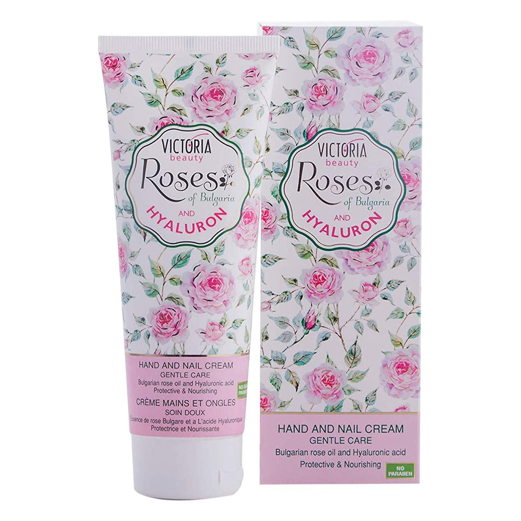 Gentle Hand and Nail Moisturising Cream with Essential Bulgarian Rose Oil and Hyaluronic Acid for Dry, Irritated, or Itchy Skin 100 ml - Smooth and Silky Softness! - NewNest Australia