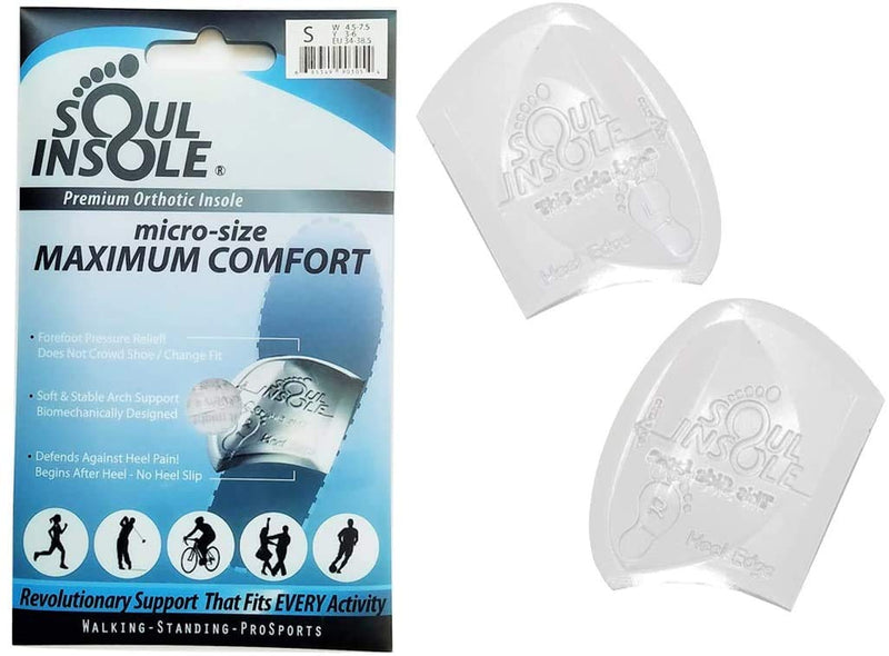 Soul Insole Shoe Bubble Orthotic Insole – Memory Gel Insoles for Plantar Fasciitis, Pronation, Heel Pain – Highly Durable Soft Memory Gel (Transparent (Thicker Support), Women: 6-9 | Men: 6.5-10) Transparent (Thicker Support) - NewNest Australia