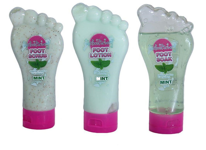 The Foot Factory Soak Lotion Scrub Mint Kit - NewNest Australia