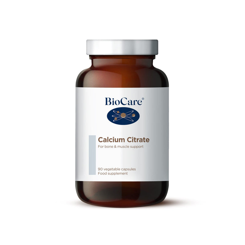 BioCare Calcium Citrate | Vegetable Capsules | Food Supplement | For Healthy Bones and Teeth | Dairy Free | Suitable for Vegetarians and Vegans | Pack of 90 Capsules - NewNest Australia