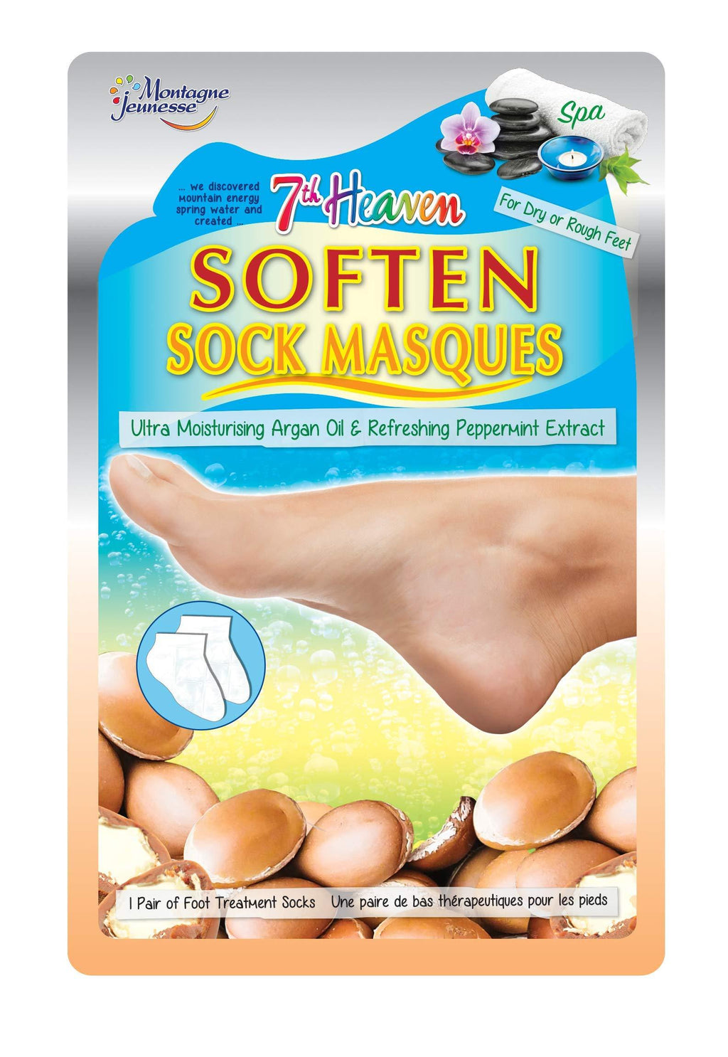 7th Heaven Soften Sock Masque 1 Pair - NewNest Australia