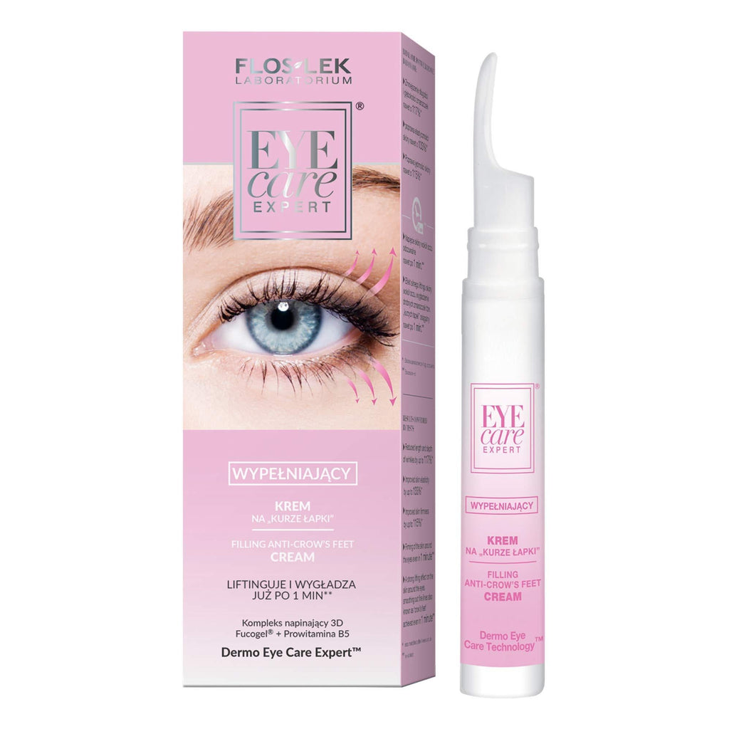 FLOSLEK Filling Anti-Crow Eye Cream | 15 ml | Comprehensive Eye Care Immediate Lifting and Smoothing | Suitable for People with all Skin Types - NewNest Australia