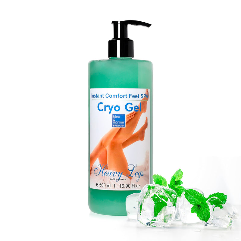 Cryo gel Heavy legs relief - Muscle gel - Cooling gel - Anti-Cellulite gel - Sore muscle rub - Aching Joints - Gel max strength - Swollen legs - Special Cooling Action - 500ml - 17.59 fl oz - NewNest Australia