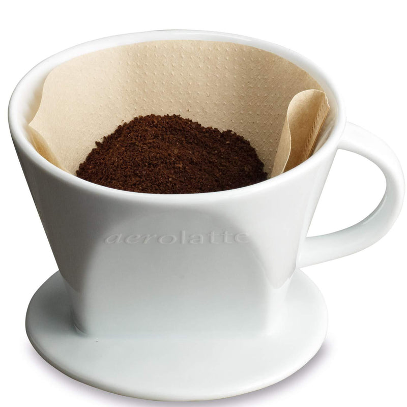 aerolatte Ceramic Coffee Filter, No. 4 Size, Porcelain, White - NewNest Australia