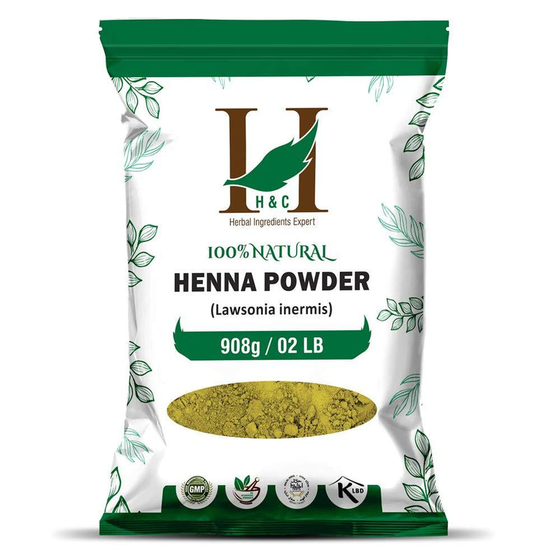 H&C Organically Cultivated Henna Powder Specially For Hair - Bulk Pack -Triple Sifted Henna Powder - Lawsonia Inermis (For Hair) 02 Lb 32 Oz (908 Gms)- No Ppd No Chemicals, No Parabens - NewNest Australia