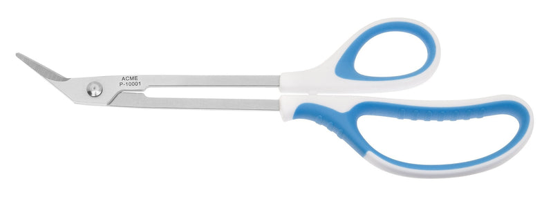 First Aid Only Toenail Scissors with Extra Long Handle, Special Stainless Steel, Angled Blade, 21 cm, White/Blue, P-100011 Units - NewNest Australia