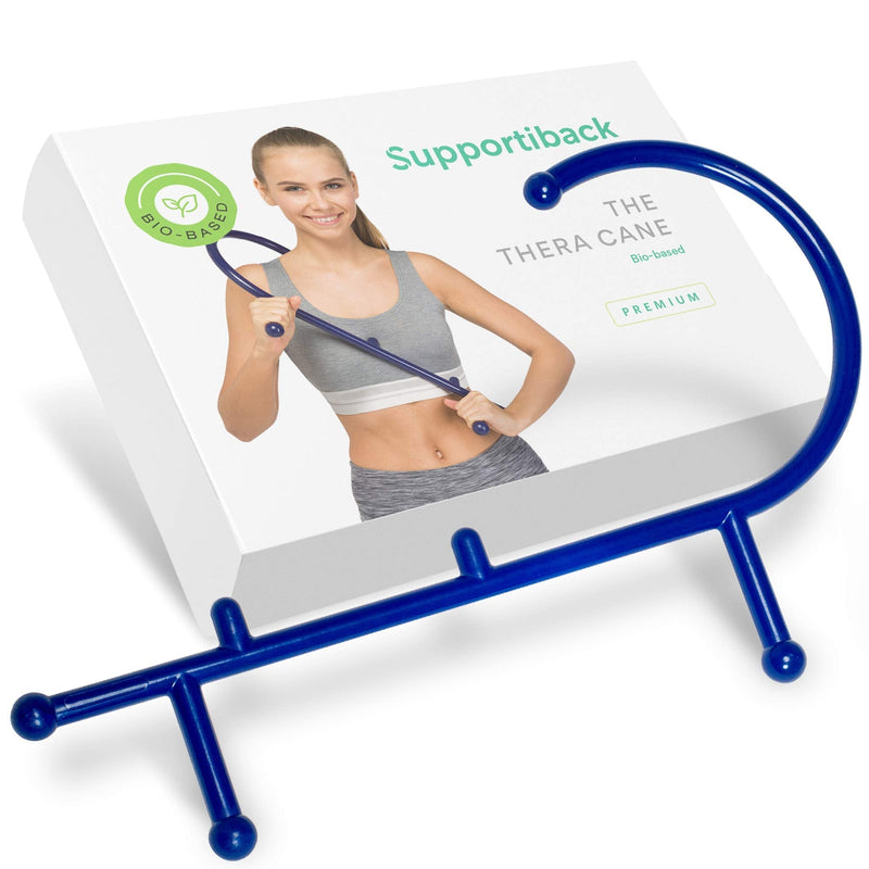 The Winner 2021 Extra Durable Massage Cane - Developed by Physiotherapists - Body Heat Responsive - Made from BIO-Based Materials, No Toxins - Smooth Edges - 2X More Tension Reduction, Blue - NewNest Australia