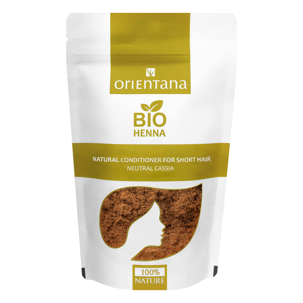 Orientana - Bio Hair Henna Neutral | 100% Natural Vegan Herbal Powder For Hair Dye | Hair Conditioner For Short To Medium Hair Without Colouring | Highlights Natural Colour | Shine & Volume - 100g 50 g (Pack of 1) - NewNest Australia