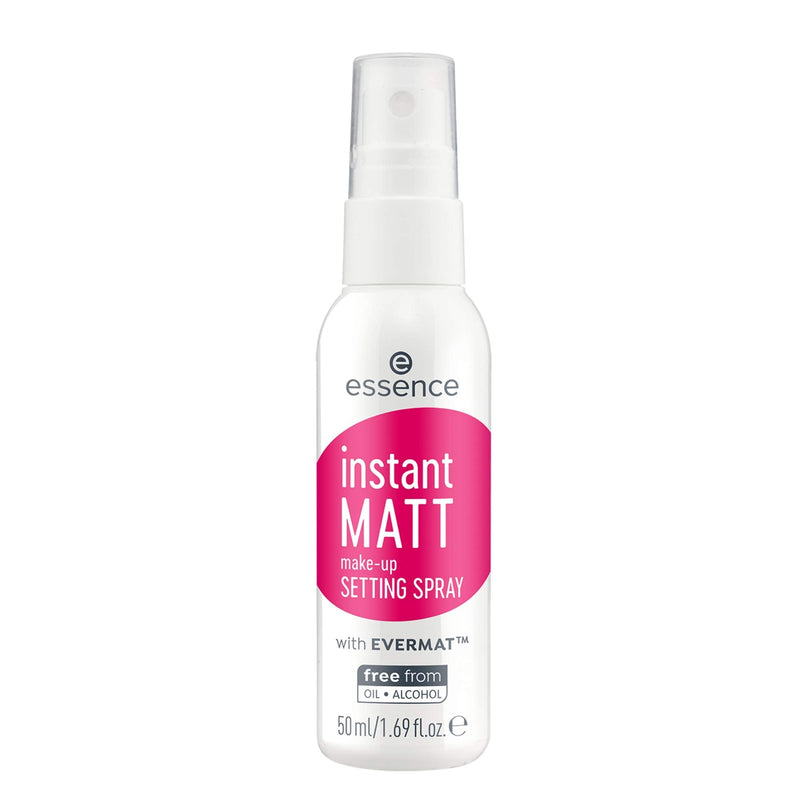 essence Instant matt make-up setting spray, facial spray, refines the pores and mattes the complexion, without alcohol and oil, transparent, matte, complies with our Clean Beauty Standard (50 ml) - NewNest Australia