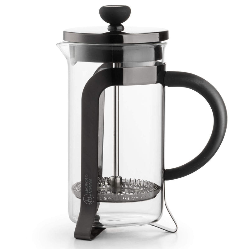 Leopold Vienna Coffee Maker Shiny Black 350ml, 8.3 x 12.1 x 16.7 cm - NewNest Australia