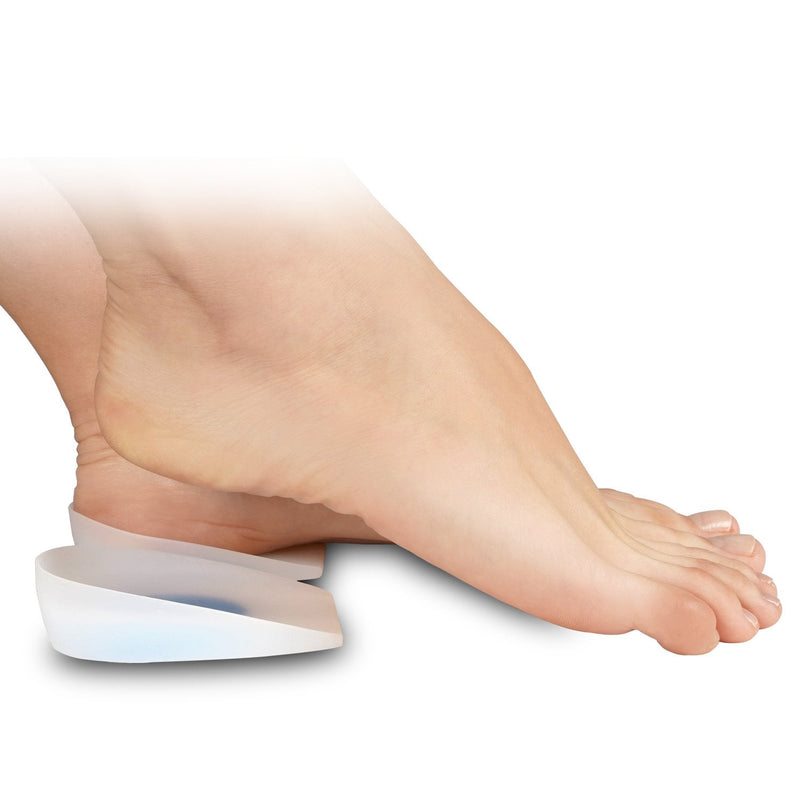 Soles Silicone Heel Cups (Pair) Soft Cushions to Help Relieve Foot Pain, Bone Spurs, Plantar Fasciitis - Hypoallergenic Stain and Odor Resistant - Unisex (L / 39-40-41), Transparent L / 39-40-41 - NewNest Australia