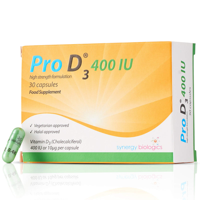 Pro D3 400 IU (Vitamin D3-400 IU / 10mcg) Vegetarian Society Approved - Gluten Free - Salt Free - Yeast Free - Gelatin Free - SOYA Free - Peanut Free - Alcohol Free - Halal - Kosher - NewNest Australia