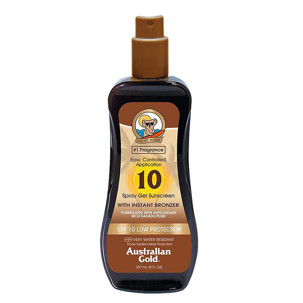 Australian Gold SPF 10 Spray Gel With Instant Bronzers 237ml - NewNest Australia