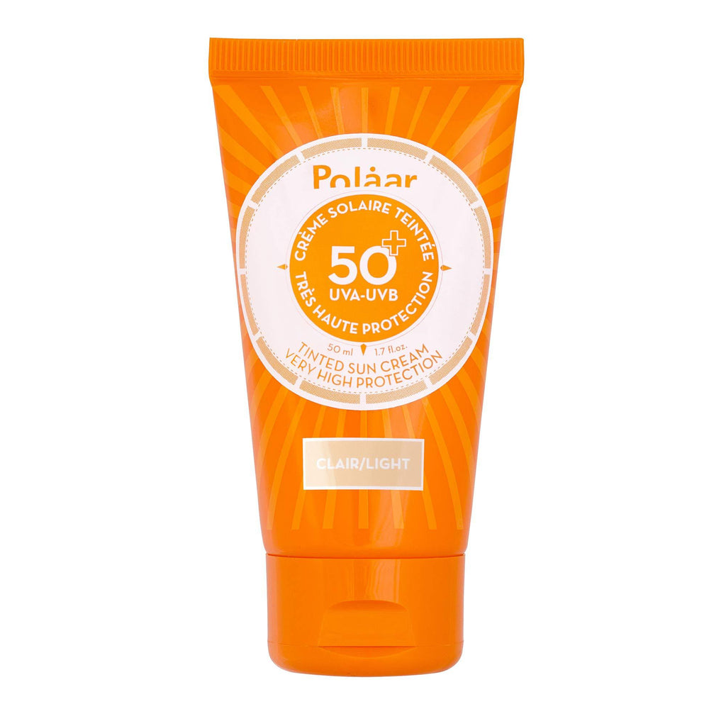 Polaar - Tinted Sun Cream Very High Protection SPF50+ UVA and UBV - 50 ml - Sunscreen Protective Face Care - Suitable for Sensitive Skin - Without white streak, No color, One size - NewNest Australia