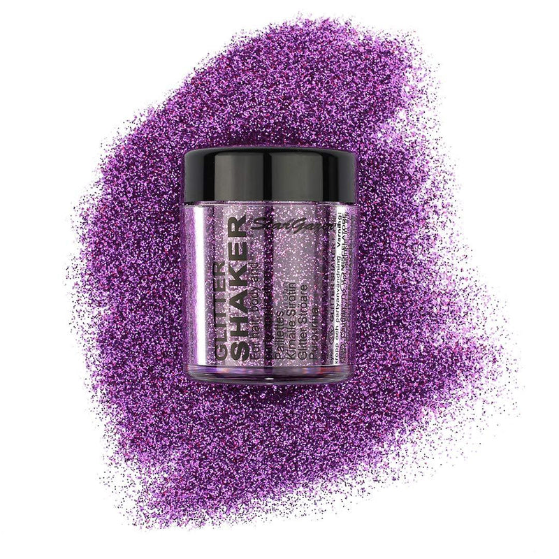 Stargazer Plush Glitter Shaker, Mauve. Cosmetic glitter powder for use on the eyes, lips, face, body, hair and nails. - NewNest Australia