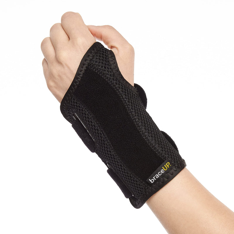 Wrist Splint for Carpal Tunnel Right Left Hand by BraceUP - Wrist Support for Women and Men, Daytime and Night Use, Wrist Brace for Pain Relief and Arthritis (Left Hand, S/M) - NewNest Australia