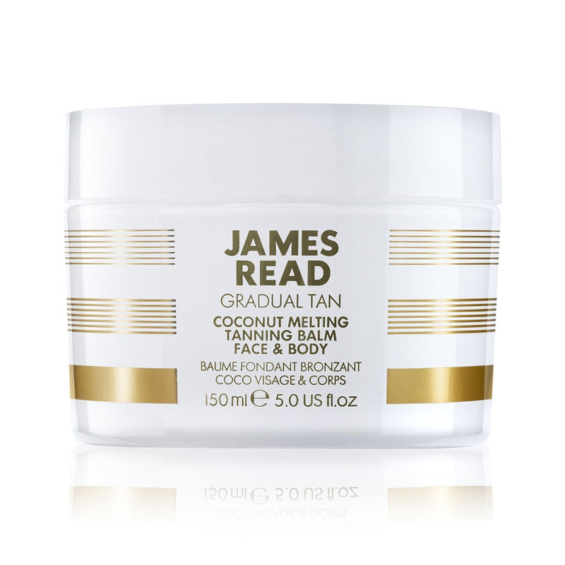 JAMES READ Coconut Melting Tanning Balm for Face & Body 150ml LIGHT/MEDIUM Gradual Self Tan Natural Golden Tan Hydrating Oil Softens & Nourishes the Skin Lasts up to 5 Days, Suitable for Any Skin Tone - NewNest Australia