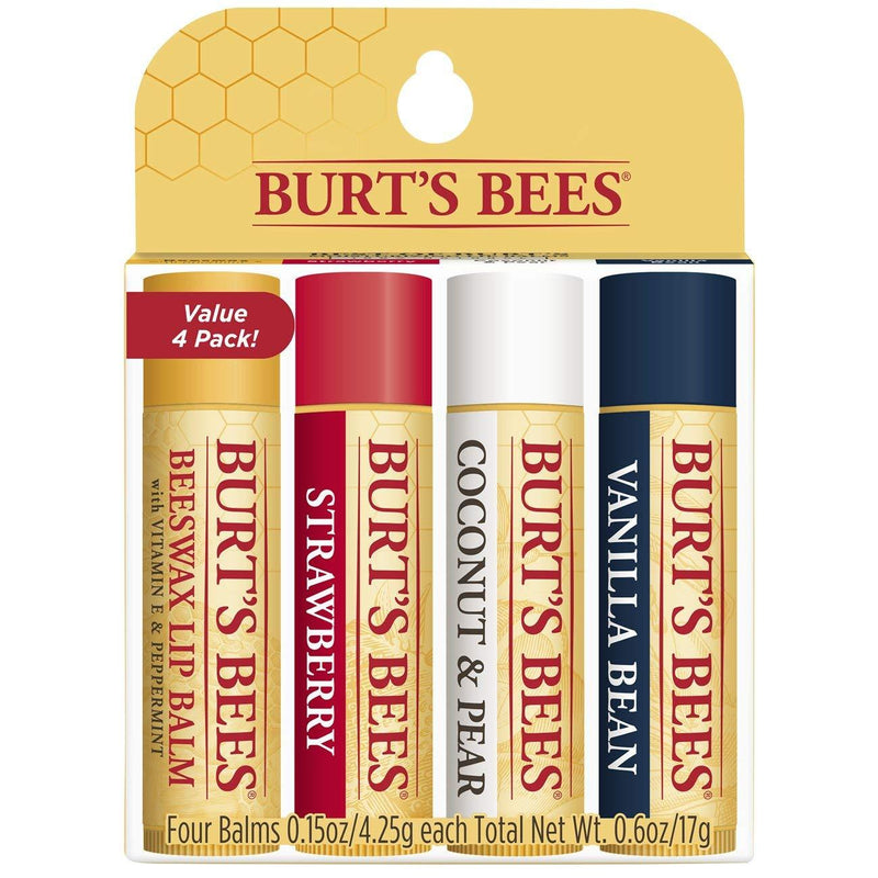 Burt's Bees Balms 100 Percent Natural Gift Set, Pack of 4 - NewNest Australia